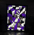 Mewtwo stained-glass style light-up frame