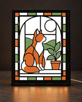CNS Customs Cat Window Garden digitally composed framed preview using exact approved V01 original; experimental, not yet physically released