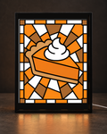 Illustrative Thanksgiving Pumpkin Pie & Whipped Cream concept with exact approved image-gen-2(5).png artwork in the standard CNS frame. Only one illustrative panel size is shown; actual 6x8 and 8x10 production unverified.